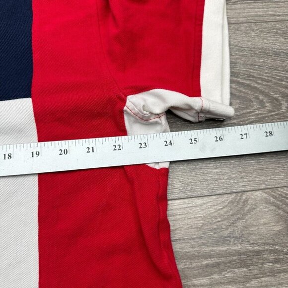 Tommy Hilfiger American Classics Flag Embroidered Polo Shirt Men's XXL RARE Y2K - Picture 11 of 15